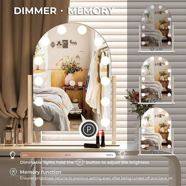 Silver Makeup Mirror